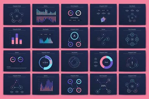 Vector graphics infographics with mobile phone. Template for creating mobile Stock Illustration
