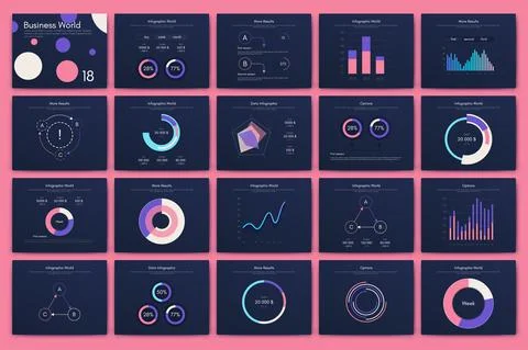 Vector graphics infographics with mobile phone. Template for creating mobile Stock Illustration