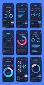 Vector graphics infographics with mobile phone. Template for creating mobile イラスト素材