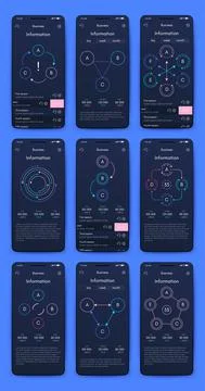 Vector graphics infographics with mobile phone. Template for creating mobile イラスト素材