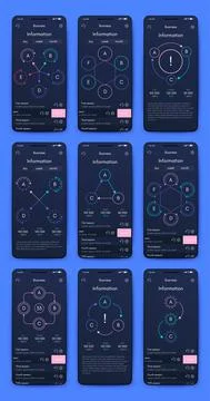 Vector graphics infographics with mobile phone. Template for creating mobile イラスト素材