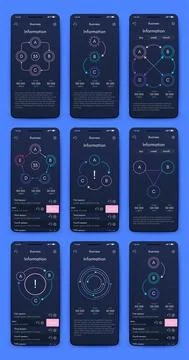 Vector graphics infographics with mobile phone. Template for creating mobile イラスト素材