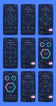 Vector graphics infographics with mobile phone. Template for creating mobile イラスト素材