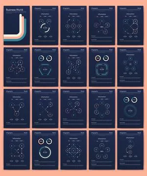 Vector graphics infographics with mobile phone. Template for creating mobile Stock Illustration
