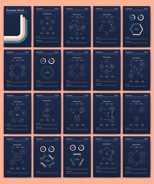 Vector graphics infographics with mobile phone. Template for creating mobile Stock Illustration