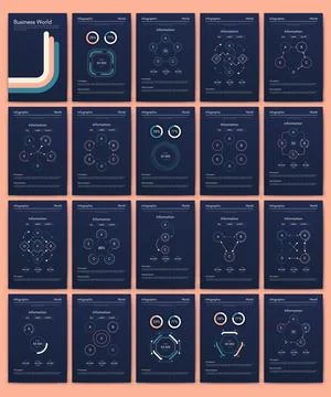Vector graphics infographics with mobile phone. Template for creating mobile Stock Illustration