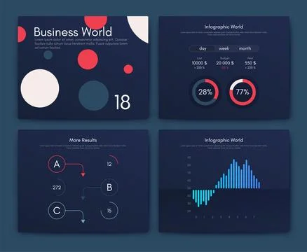 Vector graphics infographics with mobile phone. Template for creating mobile Stock Illustration