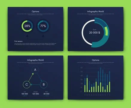 Vector graphics infographics with mobile phone. Template for creating mobile Stock Illustration
