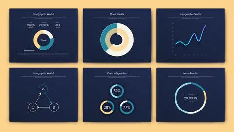Vector graphics infographics with mobile phone. Template for creating mobile Stock Illustration