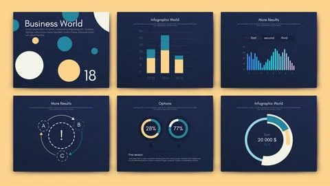 Vector graphics infographics with mobile phone. Template for creating mobile Stock Illustration