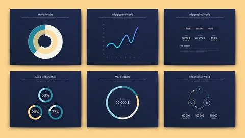 Vector graphics infographics with mobile phone. Template for creating mobile Stock Illustration