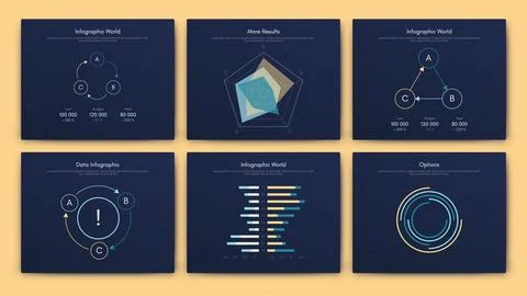 Vector graphics infographics with mobile phone. Template for creating mobile Stock Illustration