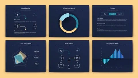 Vector graphics infographics with mobile phone. Template for creating mobile Stock Illustration