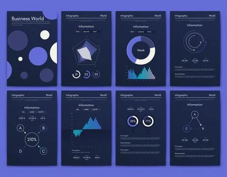 Vector graphics infographics with mobile phone. Template for creating mobile Stock Illustration