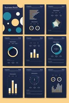 Vector graphics infographics with mobile phone. Template for creating mobile Stock Illustration
