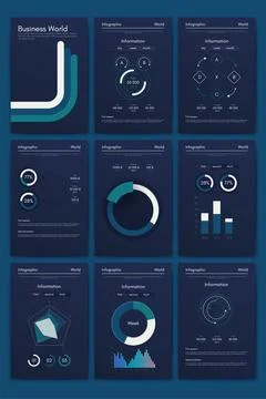 Vector graphics infographics with mobile phone. Template for creating mobile Stock Illustration