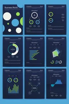 Vector graphics infographics with mobile phone. Template for creating mobile Stock Illustration
