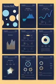 Vector graphics infographics with mobile phone. Template for creating mobile Stock Illustration