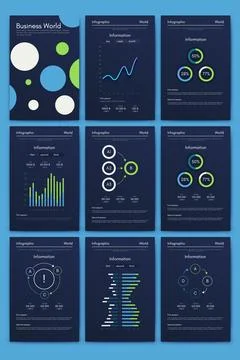 Vector graphics infographics with mobile phone. Template for creating mobile Stock Illustration