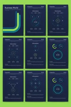 Vector graphics infographics with mobile phone. Template for creating mobile 스톡 일러스트
