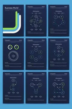 Vector graphics infographics with mobile phone. Template for creating mobile Stock Illustration