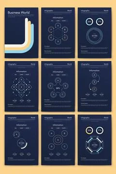Vector graphics infographics with mobile phone. Template for creating mobile Stock Illustration