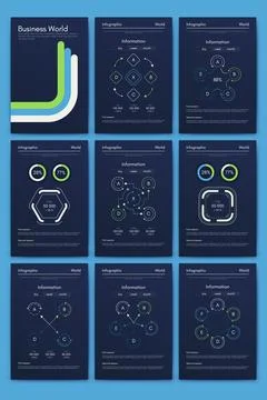 Vector graphics infographics with mobile phone. Template for creating mobile Stock Illustration