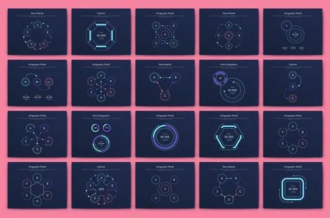 Vector graphics infographics with mobile phone. Template for creating mobile Stock Illustration