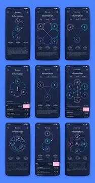 Vector graphics infographics with mobile phone. Template for creating mobile イラスト素材