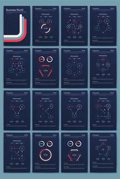 Vector graphics infographics with mobile phone. Template for creating mobile Illustrazione stock