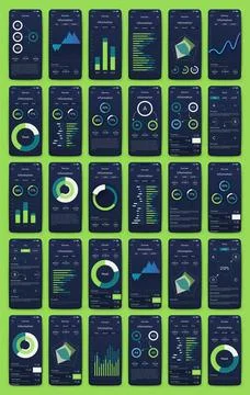 Vector graphics infographics with mobile phone. Template for creating mobile イラスト素材