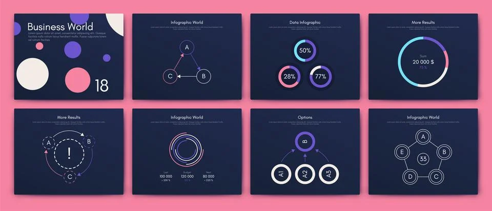 Vector graphics infographics with mobile phone. Template for creating mobil.. Stock Illustration
