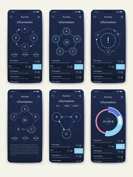 Vector graphics infographics with mobile phone. Template for creating mobil.. イラスト素材