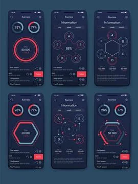 Vector graphics infographics with mobile phone. Template for creating mobil.. イラスト素材