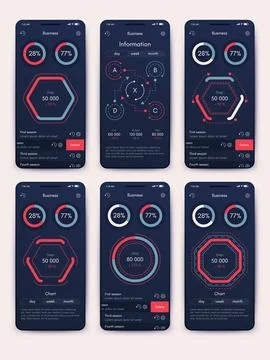 Vector graphics infographics with mobile phone. Template for creating mobil.. Stock Illustration