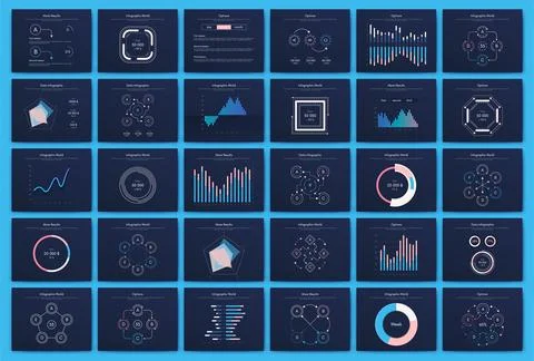 Vector graphics infographics with mobile phone. Template for creating mobil.. Stock Illustration