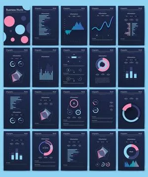 Vector graphics infographics with mobile phone. Template for creating mobile Illustrazione stock