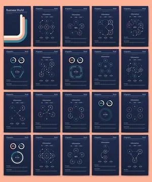 Vector graphics infographics with mobile phone. Template for creating mobile Stock Illustration