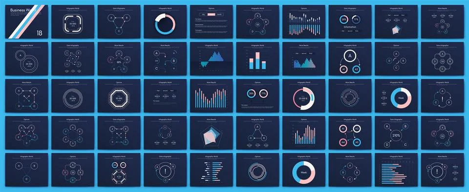 Vector graphics infographics with mobile phone. Template for creating mobile Stock Illustration