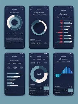 Vector graphics infographics with mobile phone. Template for creating mobil.. イラスト素材