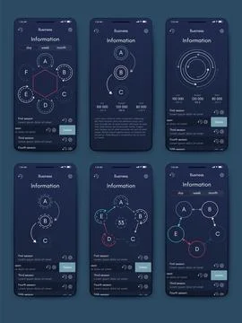 Vector graphics infographics with mobile phone. Template for creating mobil.. 스톡 일러스트