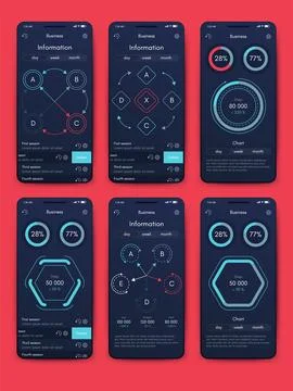 Vector graphics infographics with mobile phone. Template for creating mobil.. イラスト素材