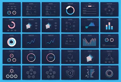 Vector graphics infographics with mobile phone. Template for creating mobil.. Illustrazione stock