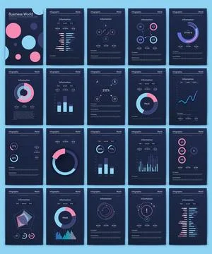 Vector graphics infographics with mobile phone. Template for creating mobil.. Stock Illustration