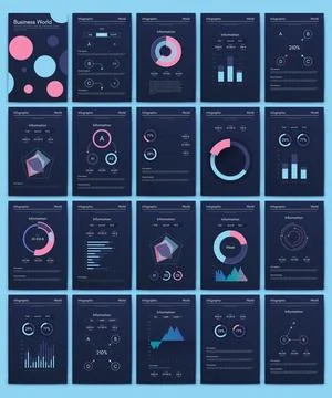 Vector graphics infographics with mobile phone. Template for creating mobil.. Illustrazione stock