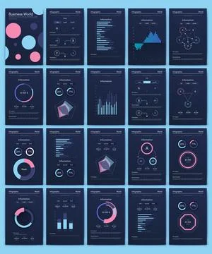 Vector graphics infographics with mobile phone. Template for creating mobil.. Stock Illustration