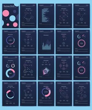 Vector graphics infographics with mobile phone. Template for creating mobil.. Stock Illustration