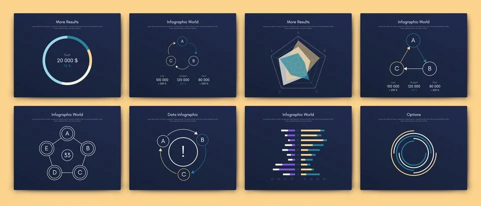 Vector graphics infographics with mobile phone. Template for creating mobil.. Stock Illustration