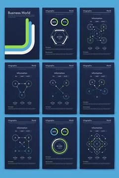 Vector graphics infographics with mobile phone. Template for creating mobil.. Stock Illustration