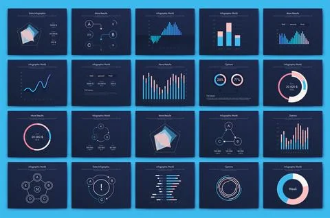 Vector graphics infographics with mobile phone. Template for creating mobil.. Stock Illustration